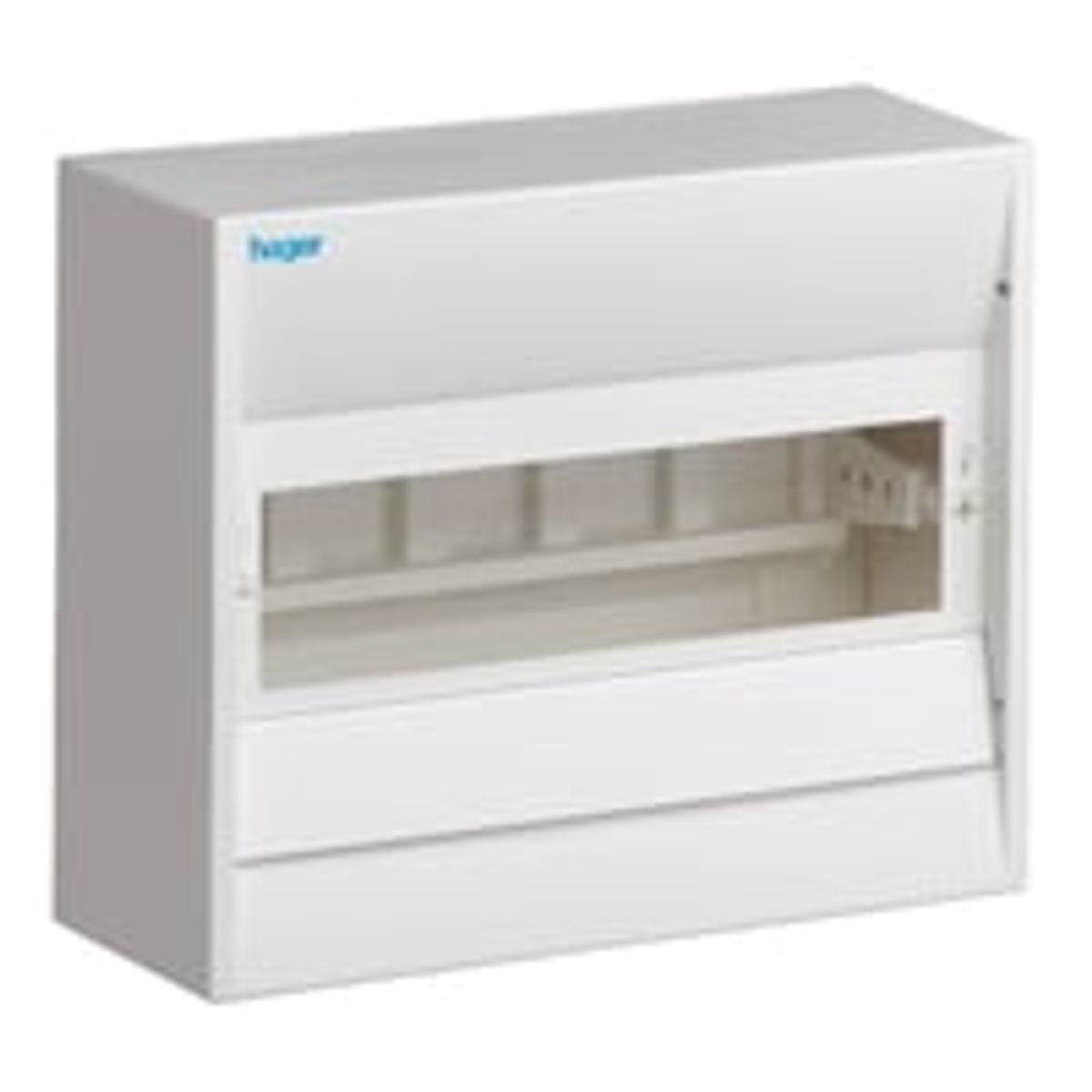 Afdkning Gamma 10 modul med PE-klemme GD110E, Hvid, RAL 9010, IP30, 180x218x82 mm