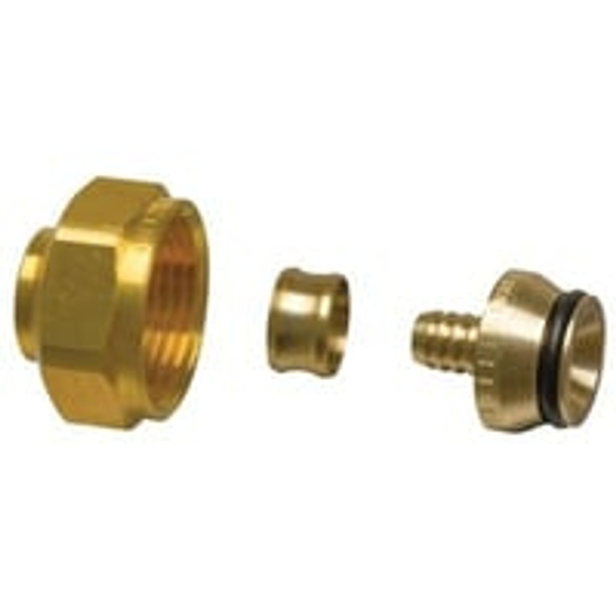 Uponor fittings - Kompresionskoblingsst med omlber, 3/4" x 9,9 mm x 1,1 mm (Uponor Minitec Comfort Pipe)