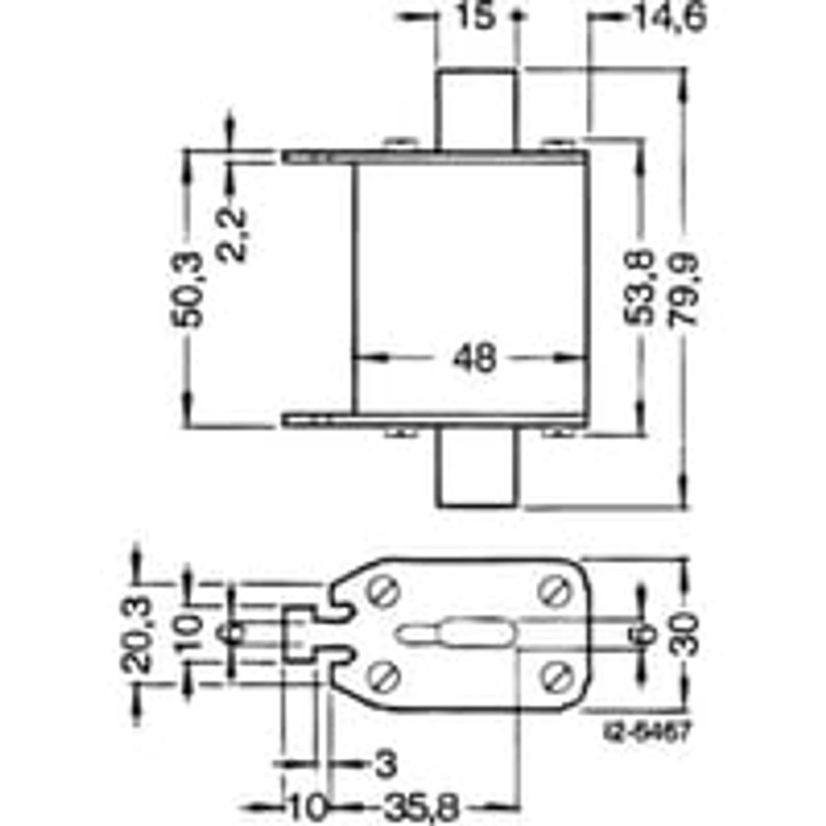 NH-sikring NH00 50A GL/GG 500V