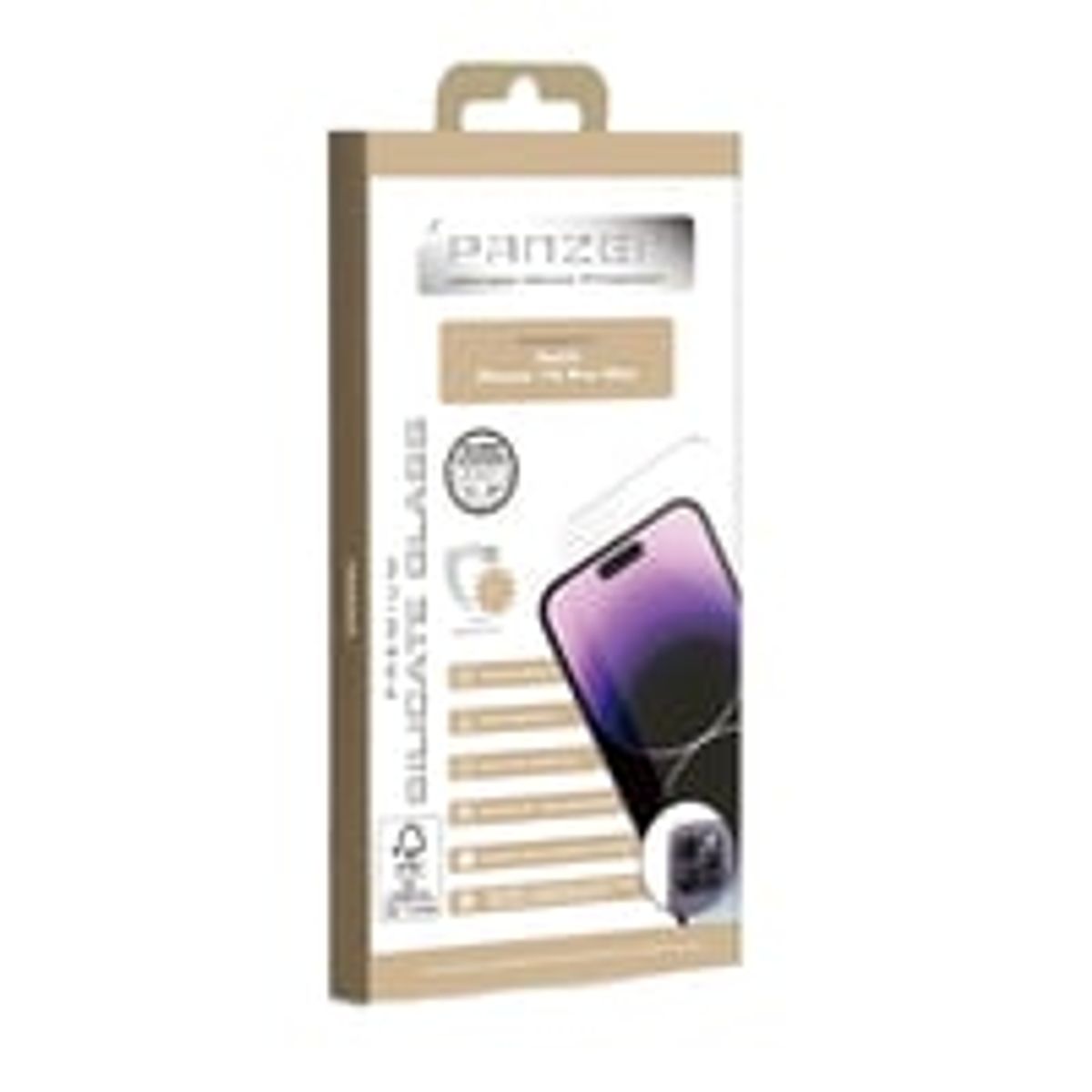 iPhone 14 Pro Max Full-Fit Silicate Glass, transparent