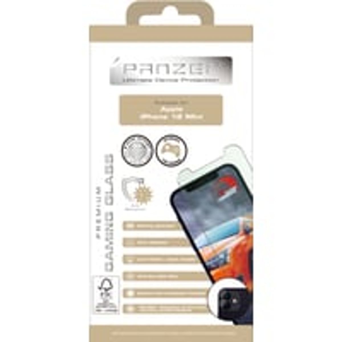 PANZER Gaming Screen Protector, iPhone 12 Mini, transparent