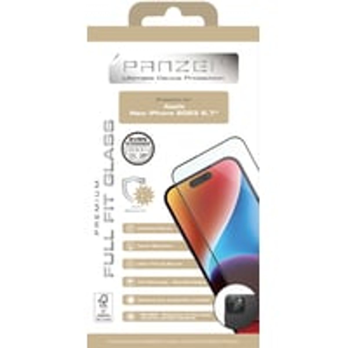 iPhone 15 Plus Full-Fit Silicate Glass - PANZER