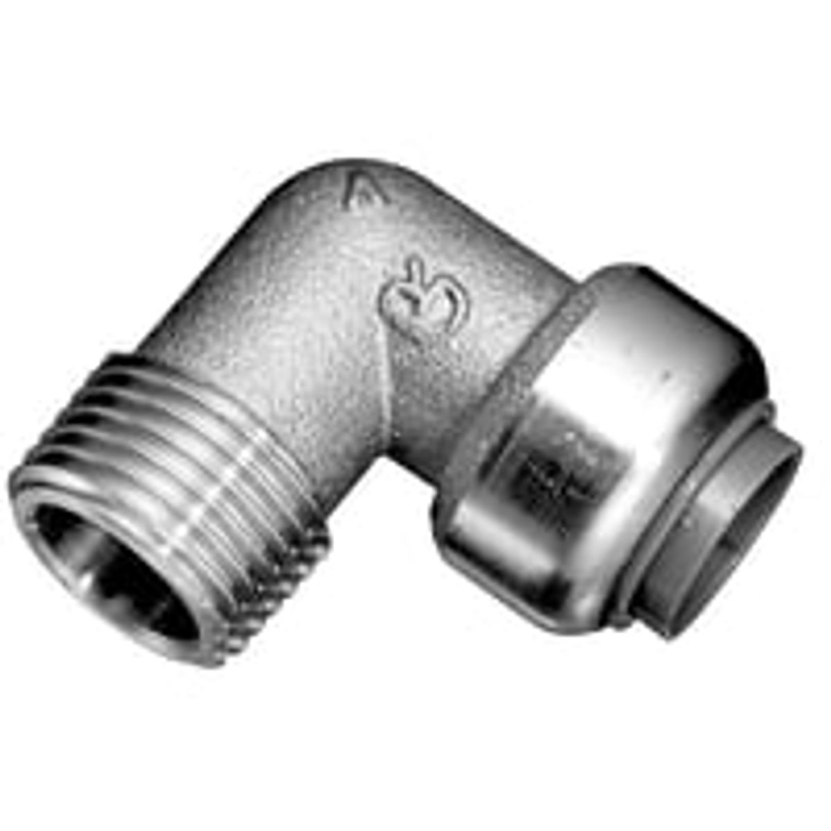 Roth vinkel 22 x 3/4" nippel, indstikfittings i rustfri stl