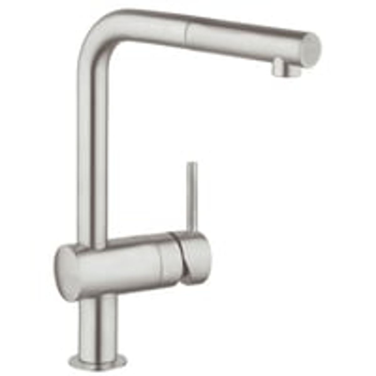 Grohe Minta kkkenarmatur, 360 graders L-tud, 1-grebs, Supersteel