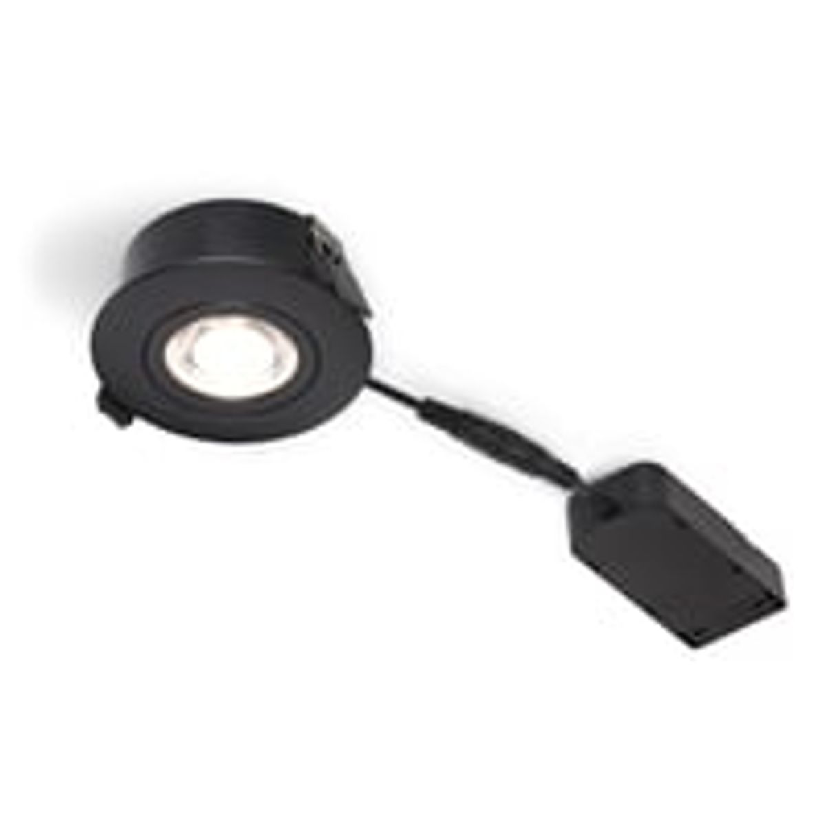 Nordtronic Low Profile Flexible G2 83 - 3000K - 430lm - inkl. driver - Sort (mat) / Inden- og udendrs