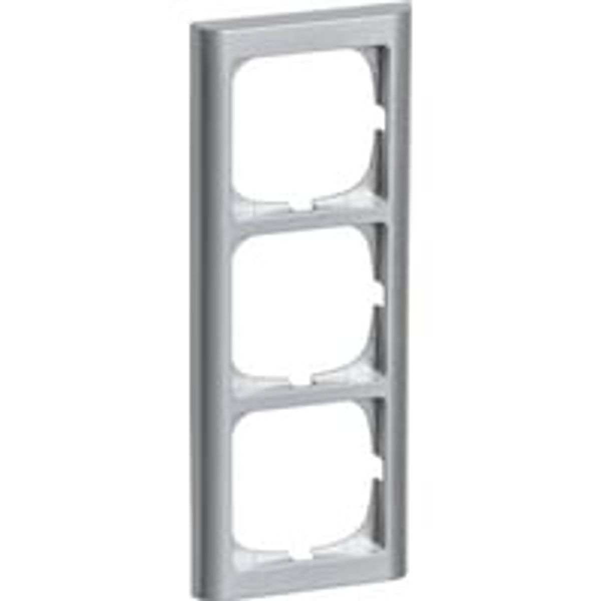 LK FUGA - Softline 63 lodret ramme, 3 modul, stlmetallic