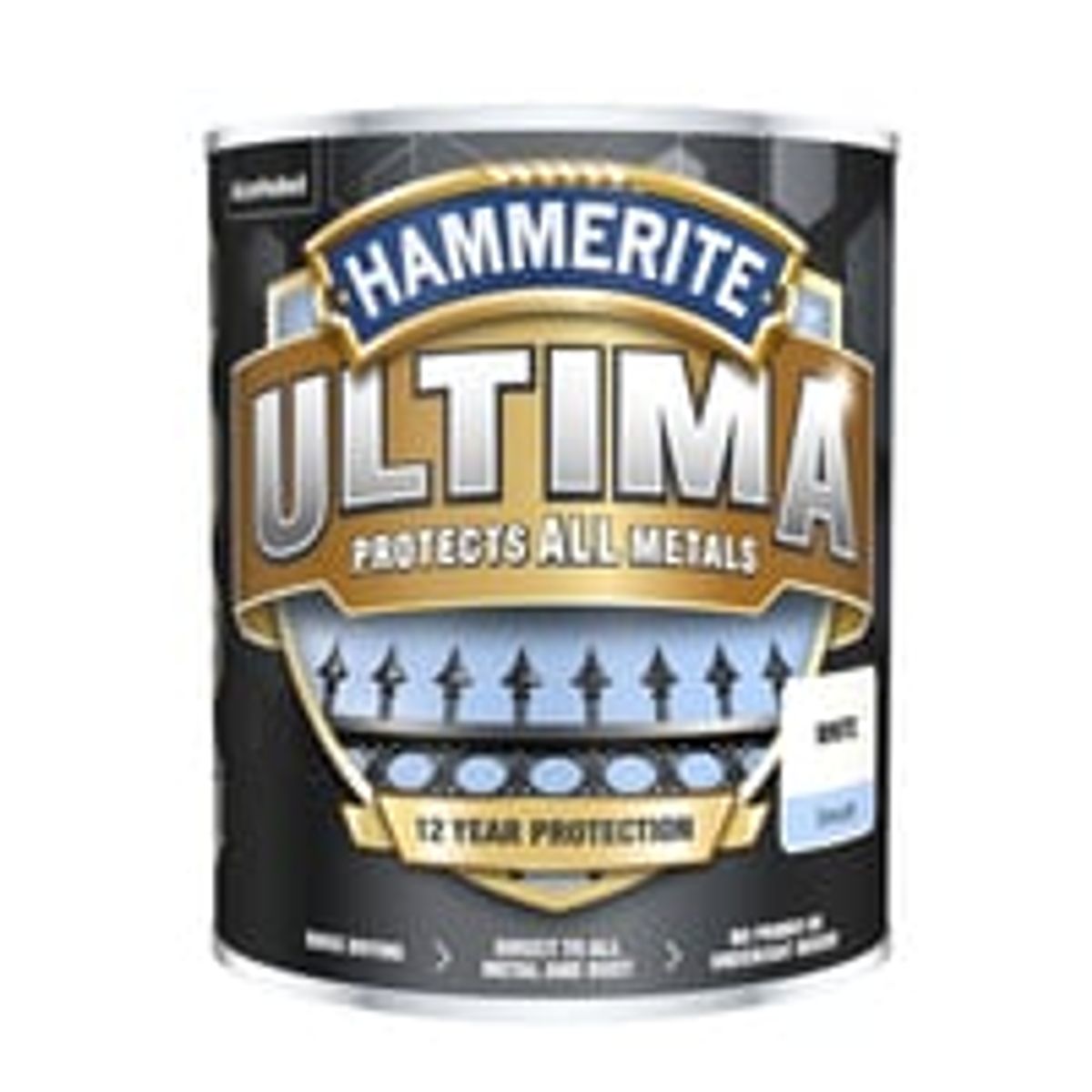 Hammerite Ultima Hvid RAL9016 750ml - 3 stk