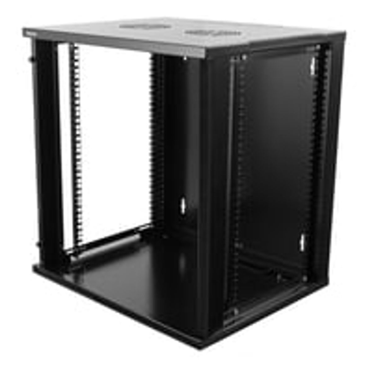 DELTACO 19" rackskab, 12U, 540x450mm, gulvrack/vgrack, glasdr