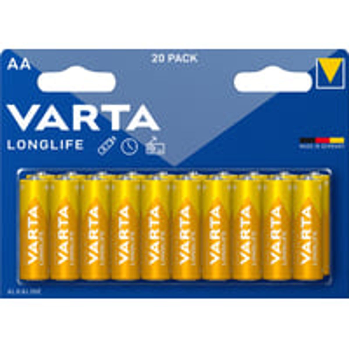 Varta Batteri Longlife AA, 20 stk