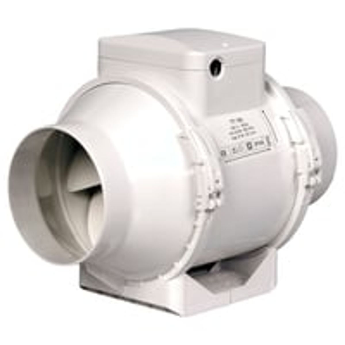 Kanalventilator EL 125 TT, 125 mm, hvid