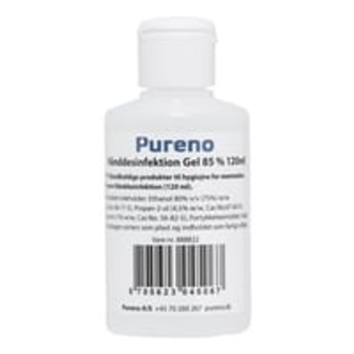 Pureno hndsprit, 120ml gel, 85% alkohol med glycerin, m/pumpe