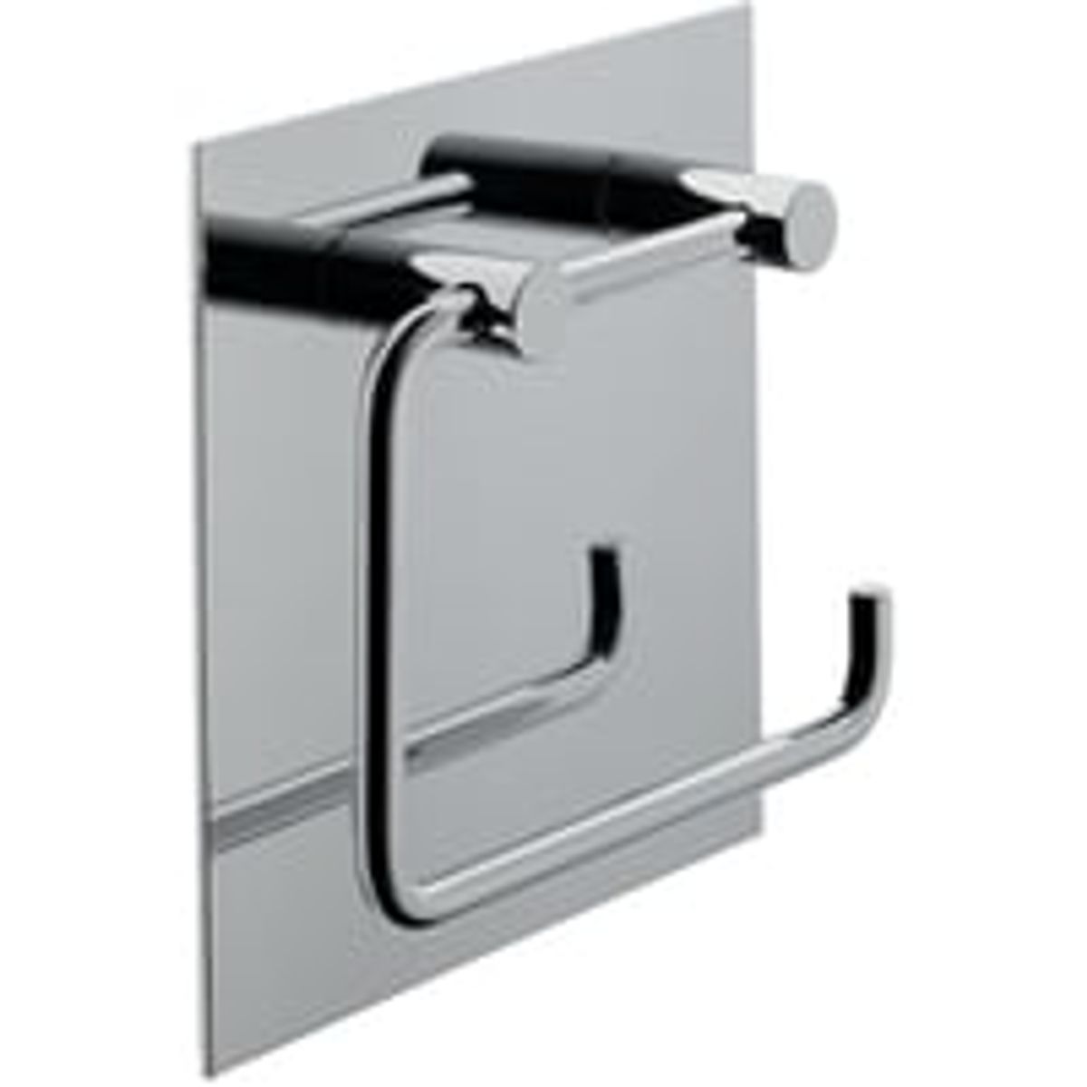 Brma A10 toiletrulleholder m. bagplade - krom