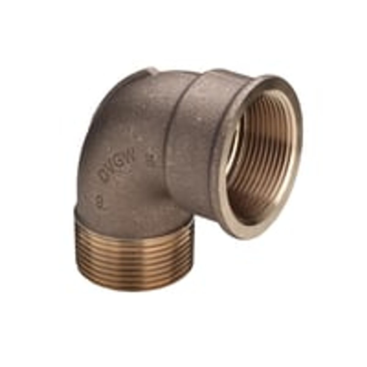 1.1/4" Vinkel 90 muffe/nippel, Rdgods Silicium Bronze - Viega