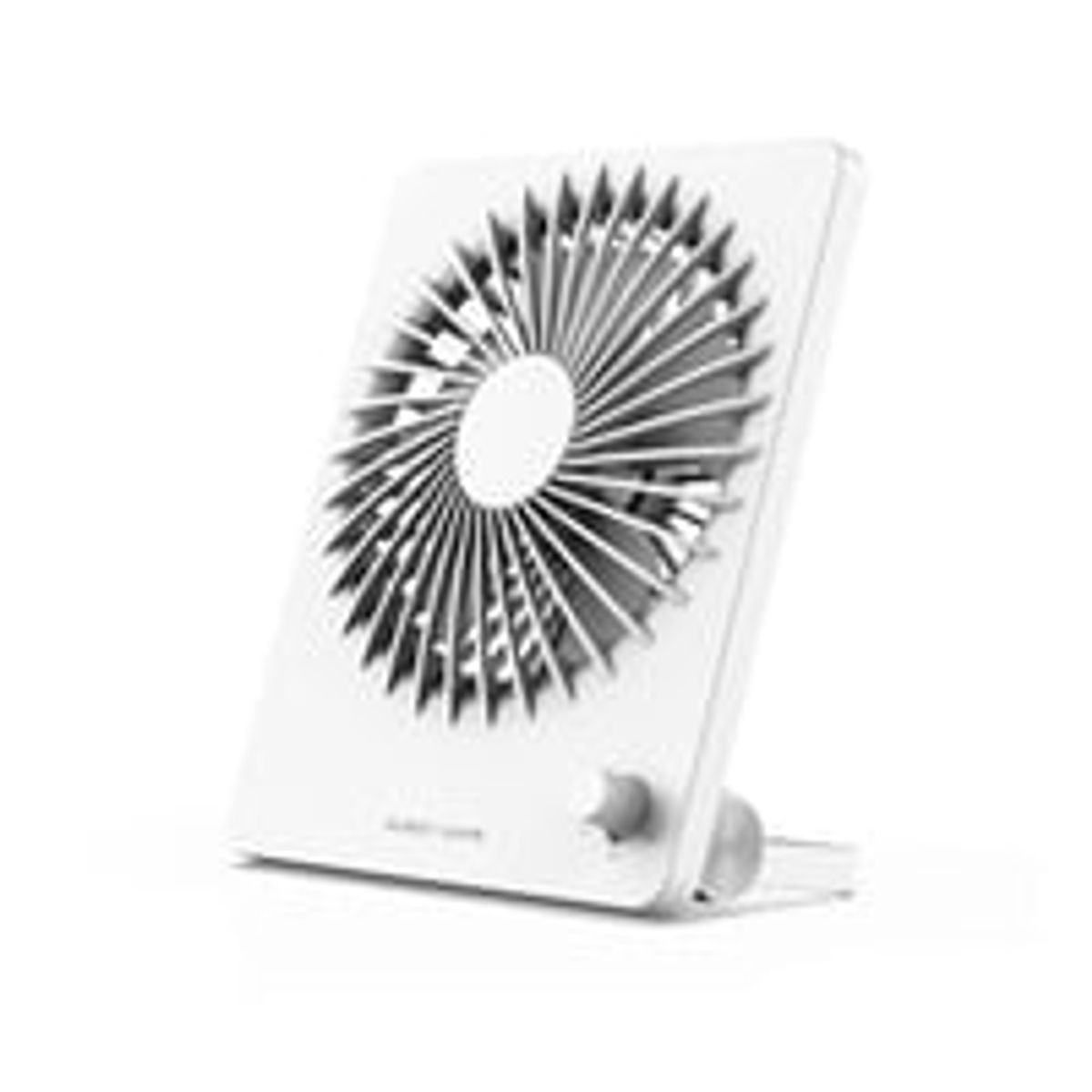 USB Fan, Rechargable battery 2000mAh, Multi speeds, white