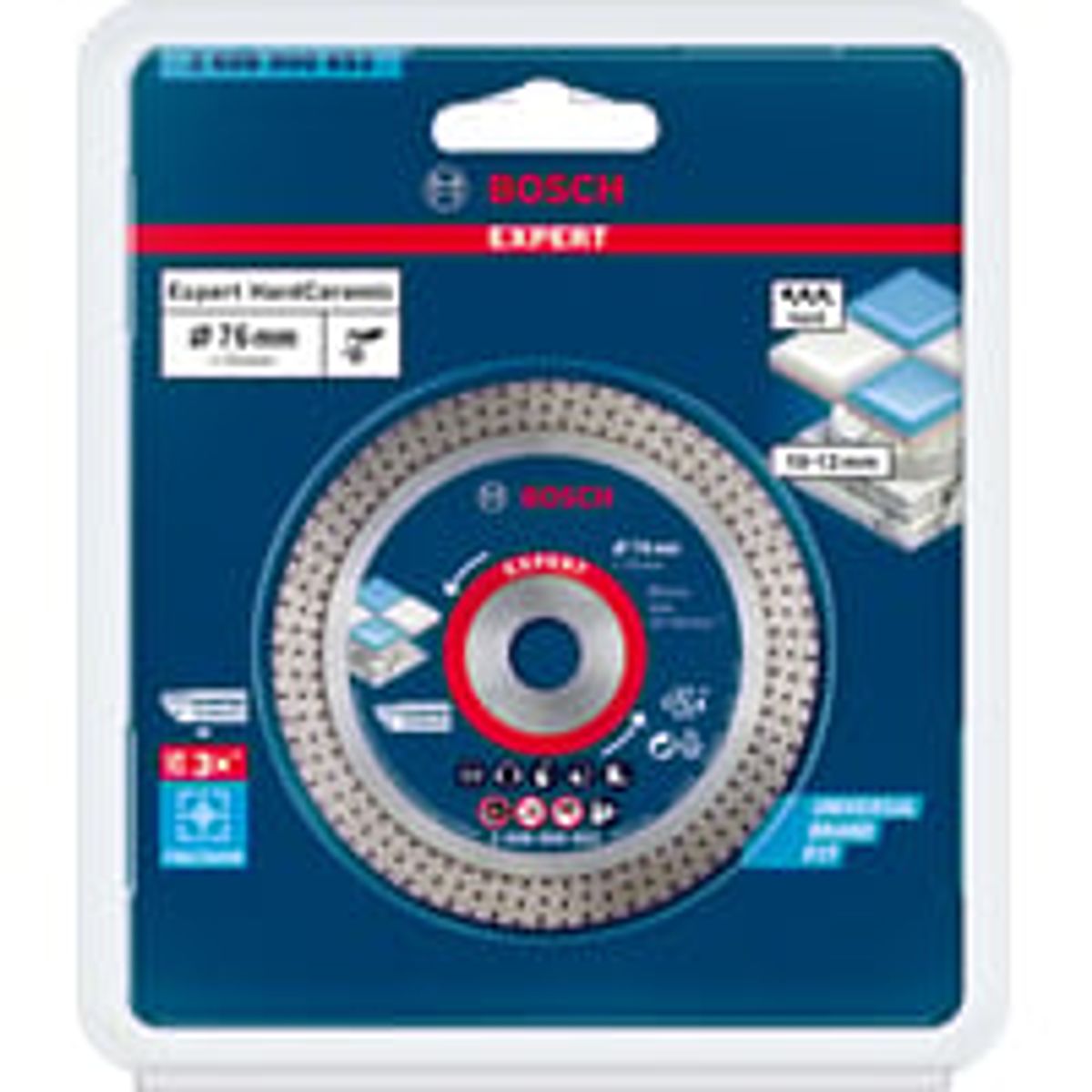 Bosch Expert HardCeramic diamantskreskive, 76 mm, 10 mm boring