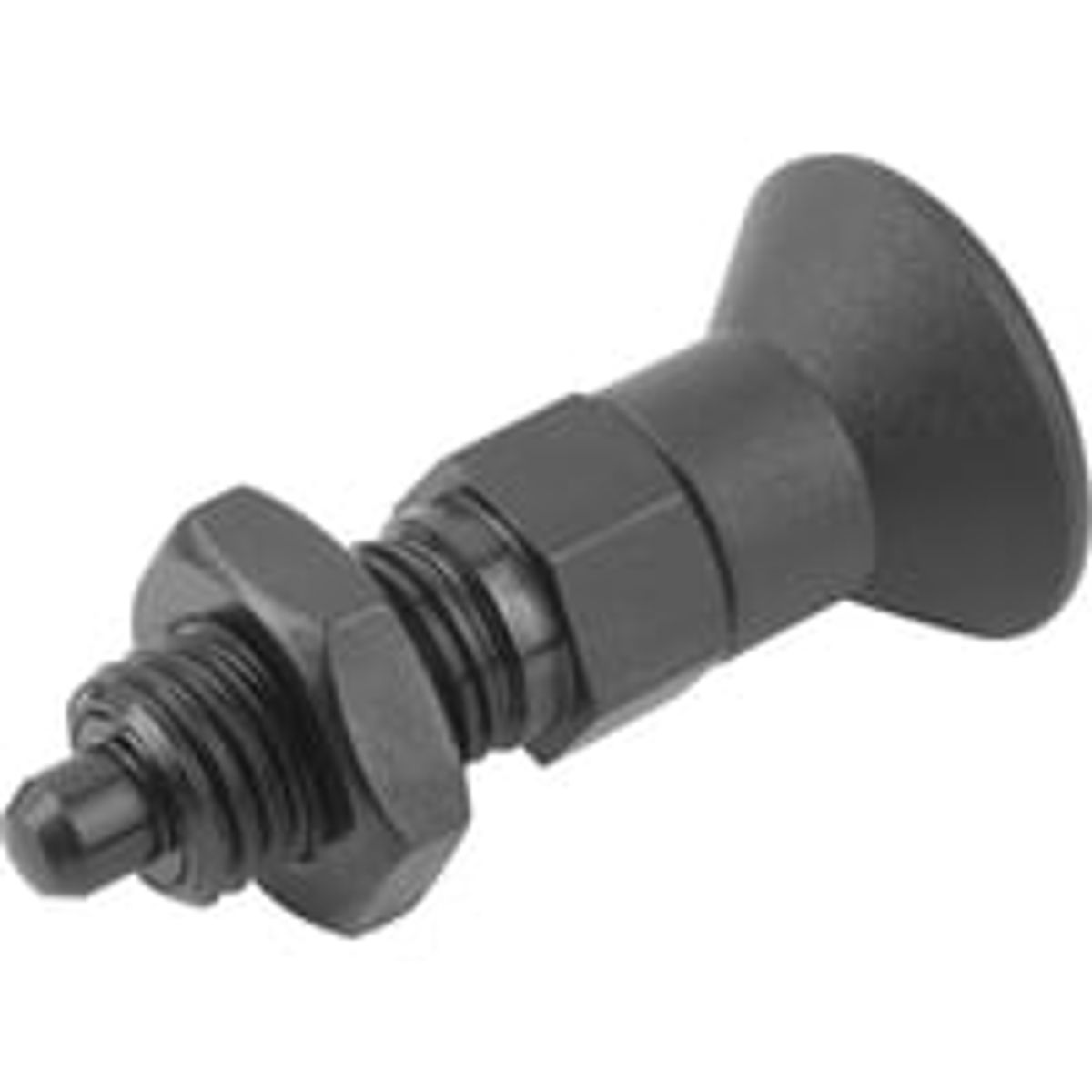 Positioneringsbolt Strrelse: 2 - D1: M12x1,5, D: 6, Model: B med lsemtrik, hrdet stl, Materiale