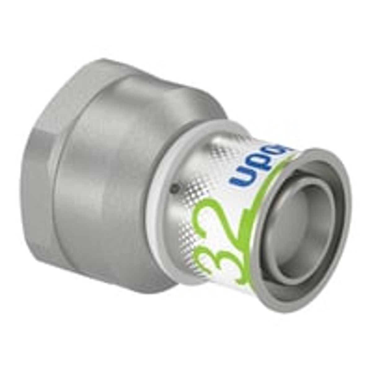 Uponor S-Press MLCP - Gevindovergang m. preskobling/muffe, 32 mm x 1"