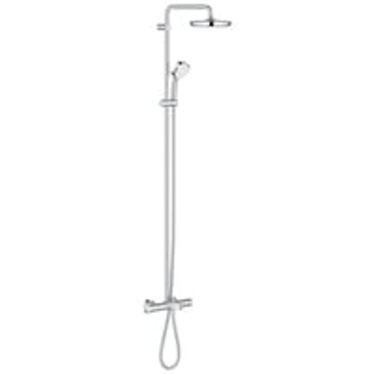 Grohe Tempesta Cosmopolitan 210 mm brusesystem til badekar, Krom