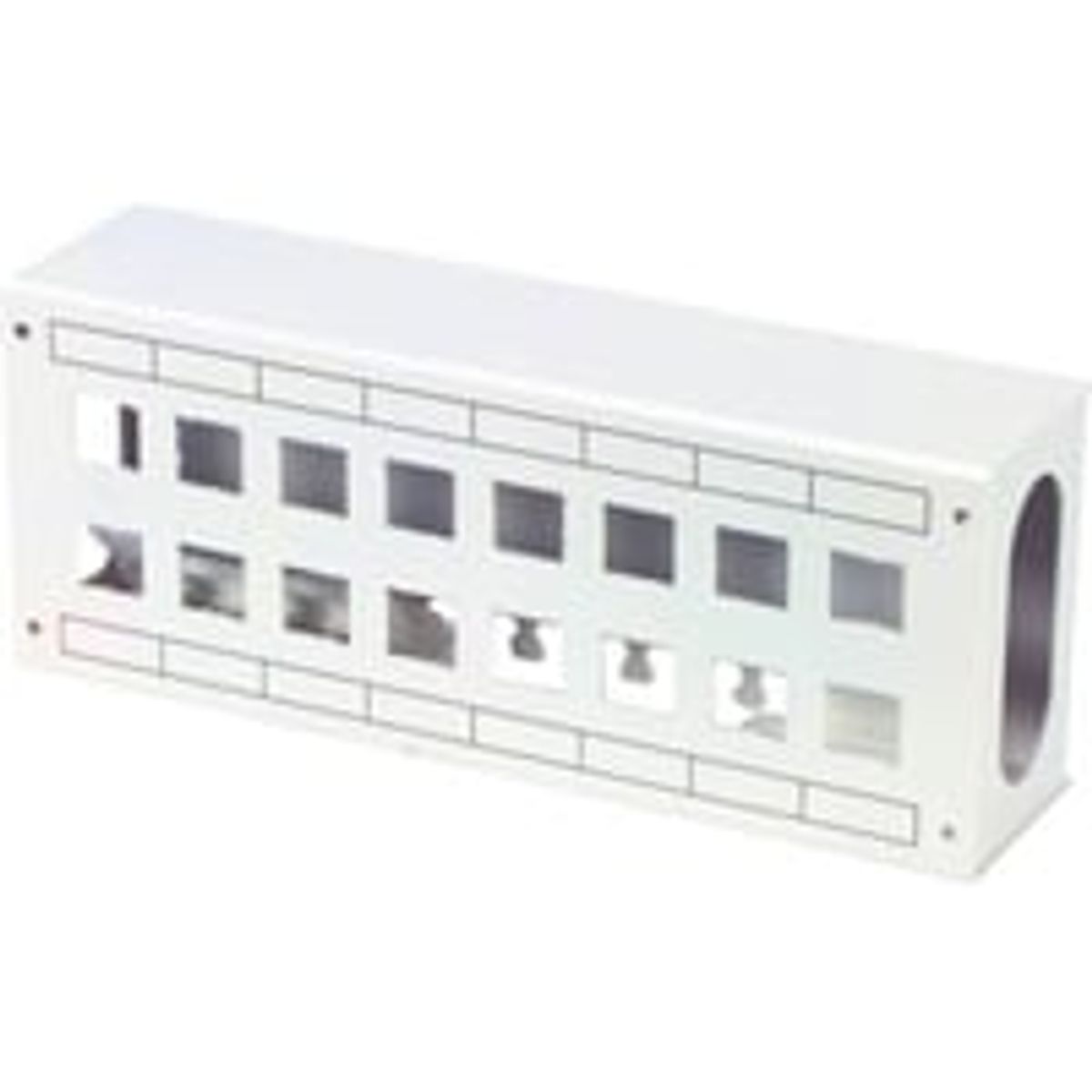 Patchbox for 16 x RJ45 - hvid