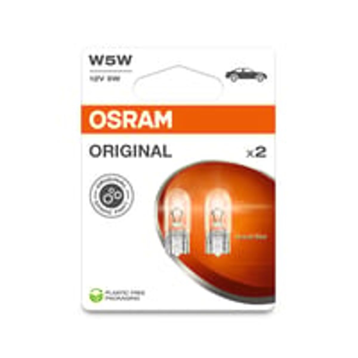 W5W 5W12V pre, 2,1X9,5D BLI2 - Osram