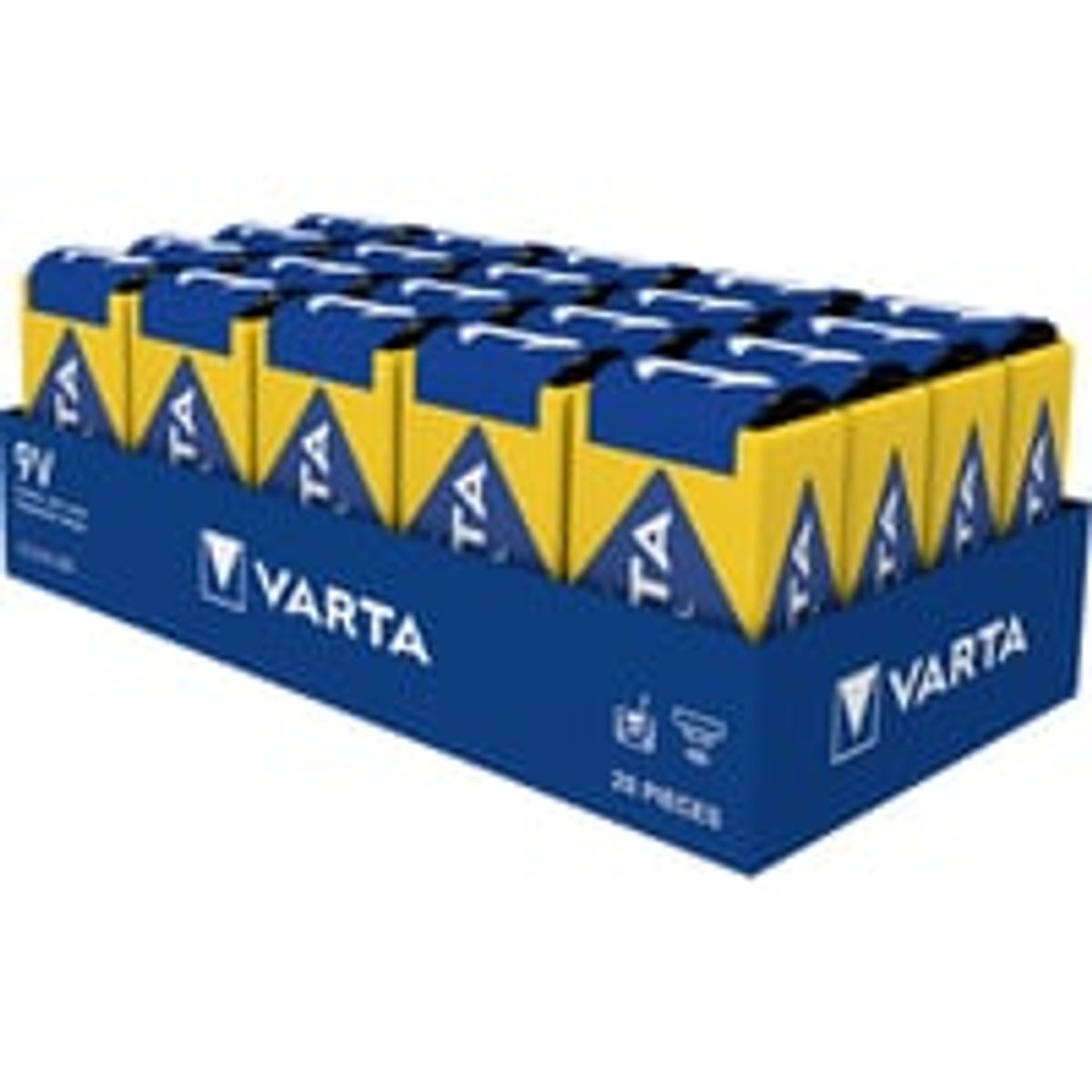 Varta Industrial batteri, 9V, alkaline, 20-pak