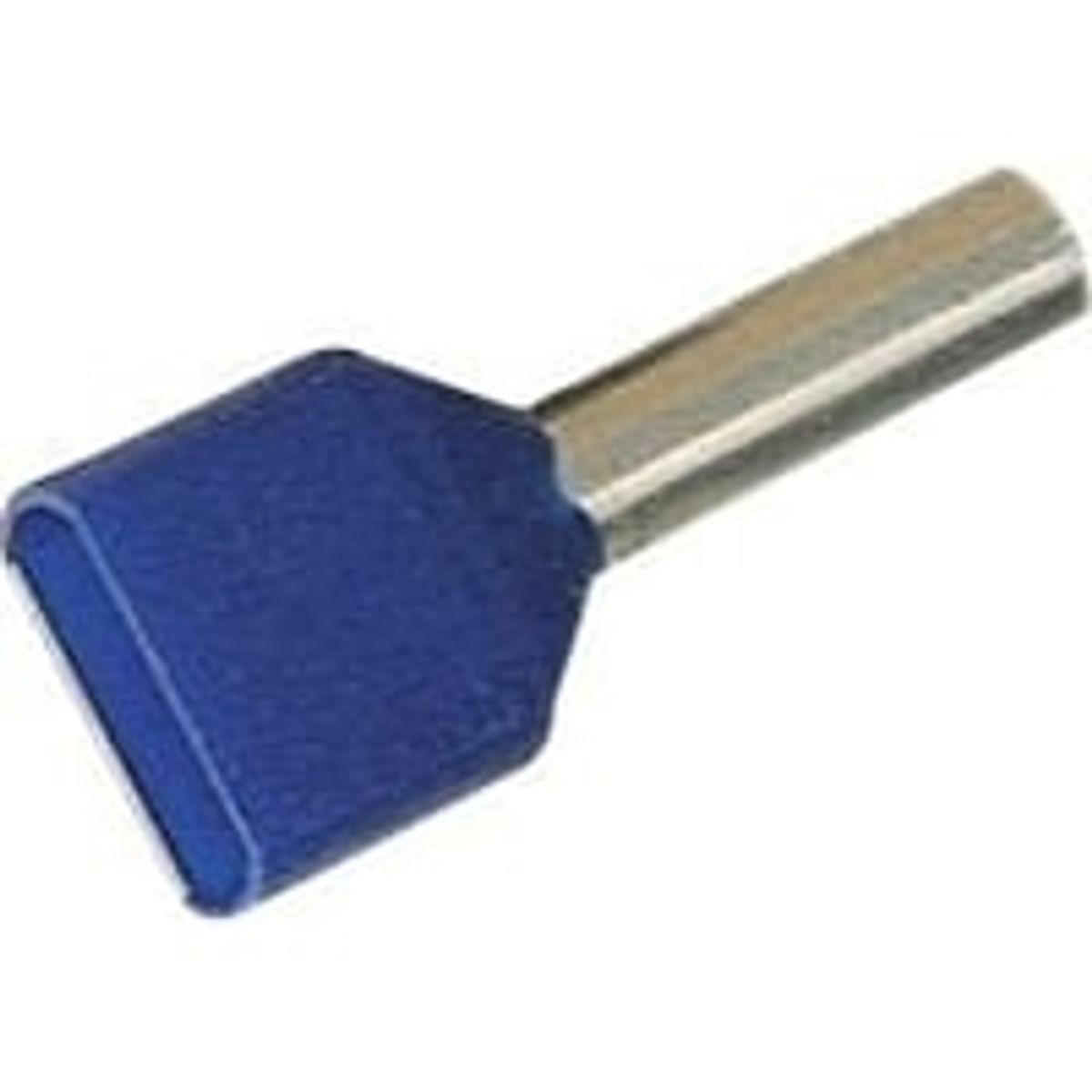 Elpress - Isoleret TWIN terminalrr, 2 x 2,5 mm / 10,0 mm, bl (farvekode Weidmller) - 250 stk