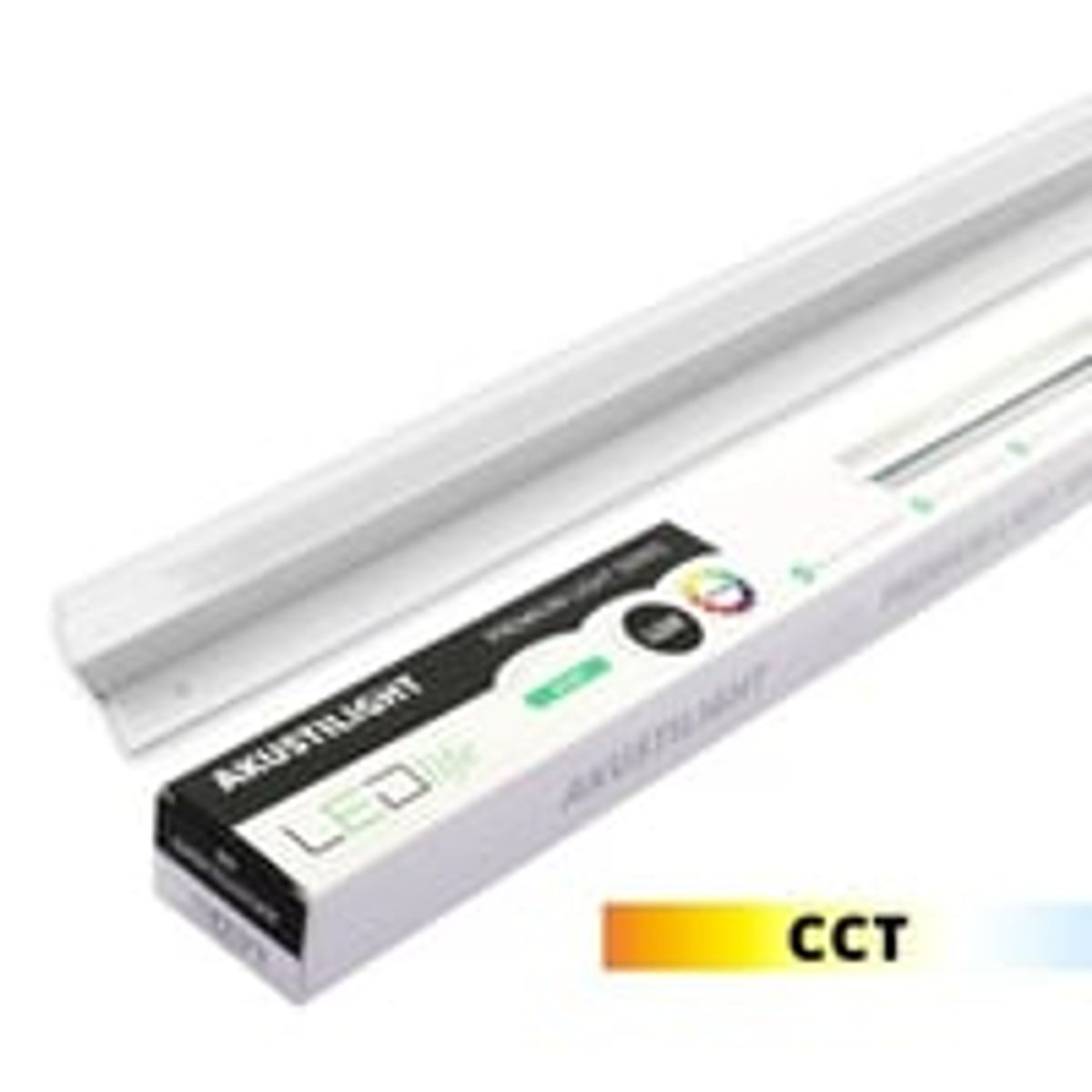 LED Troldtekt Skinne 120 cm - 35W, planforsnket, 24V 3000K/4000K (CCT switch) - Akustilight