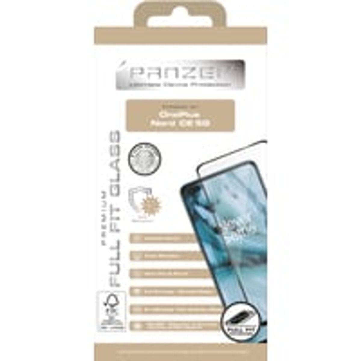 PANZER Premium Full-Fit Glass, sort, til OnePlus Nord CE 5G