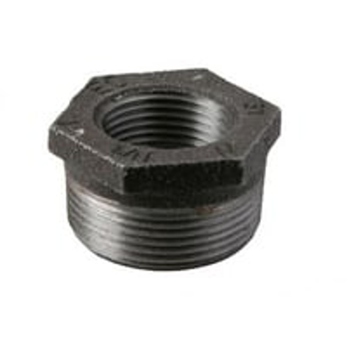 Nippelmuffe, Sort, 3/4" x 3/8"