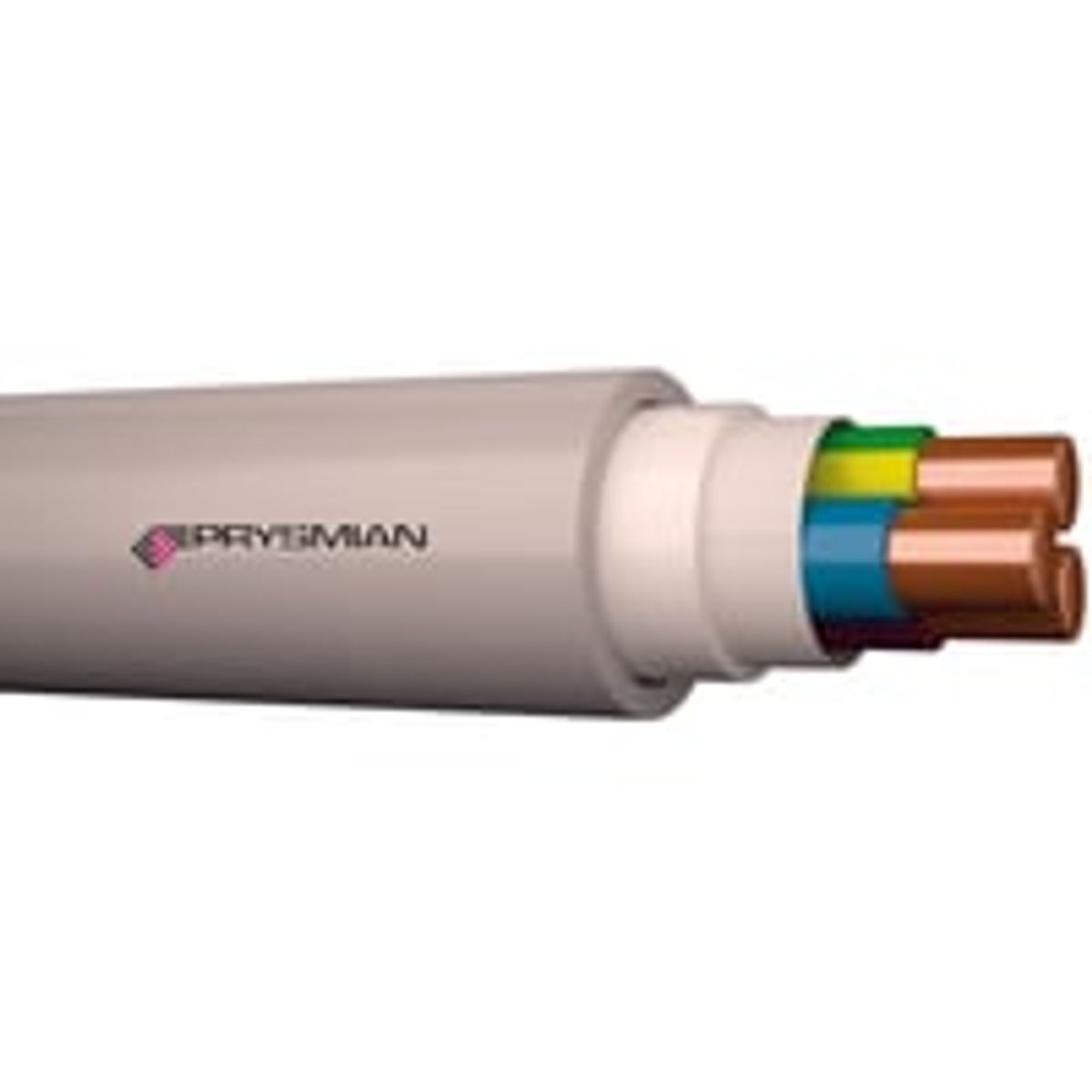 3G1,5 mm Installationskabel halogenfri, Afumex Plus, 100 meter (i rulle) - Prysmian