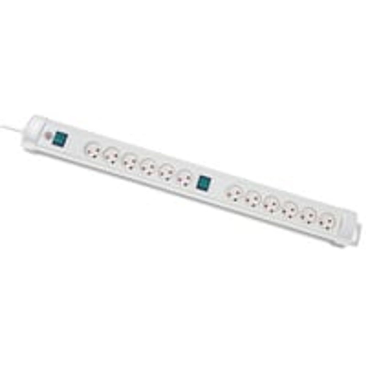 Brennenstuhl Premium-Line - Stikdse med 12 udtag, m/jord og 3 meter ledning m. stikprop, hvid