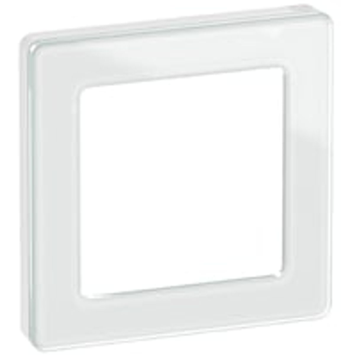 LK FUGA - Pure design ramme, 1 modul, hvid (glas)