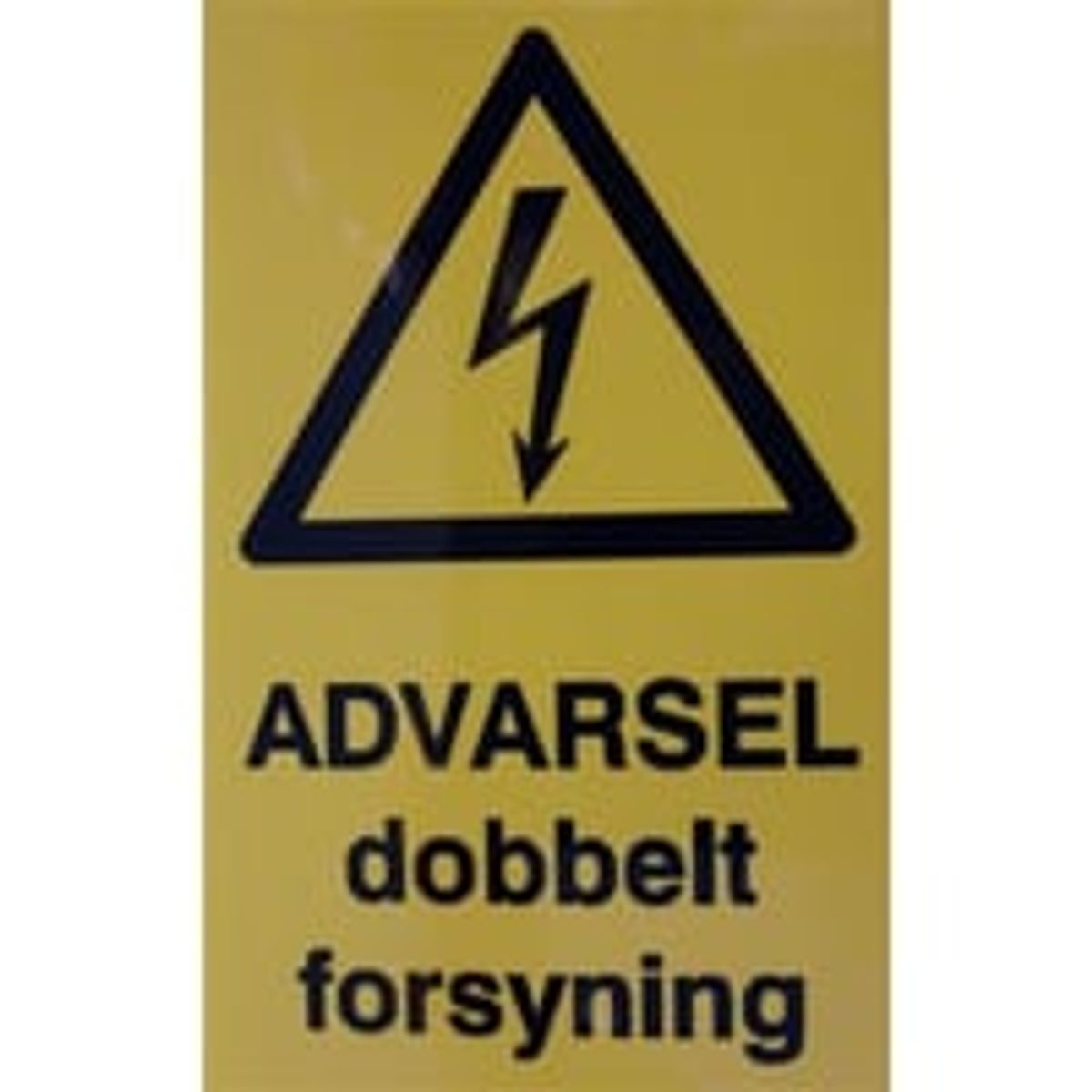 Skilt advarsel DOBB. forsyning