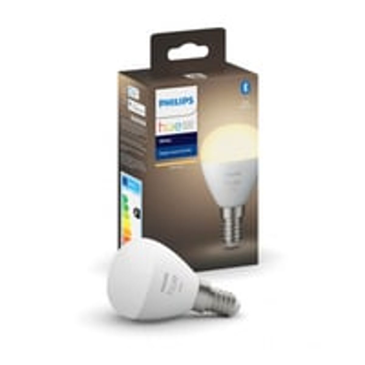 Philips Hue E14 LED-pre, krone, White, Zigbee + Bluetooth (1 stk)