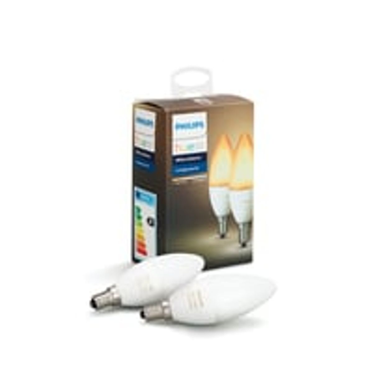 Philips Hue E14 LED-pre, kerte, White ambiance, 470lm, Zigbee (2 pak)