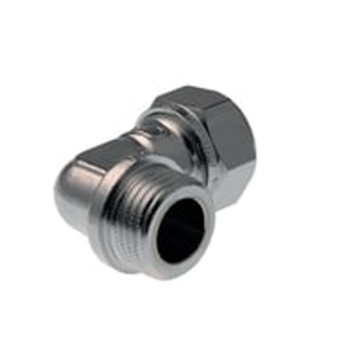 VSH Kompressionsovergang Vinkel, 1/2", 15 mm nippel, krom