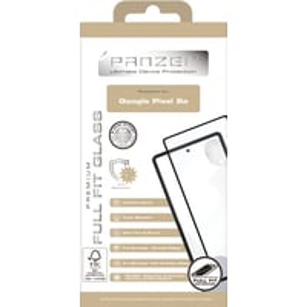 Panzer Full-Fit beskyttelsesglas til Google Pixel 6a, sort