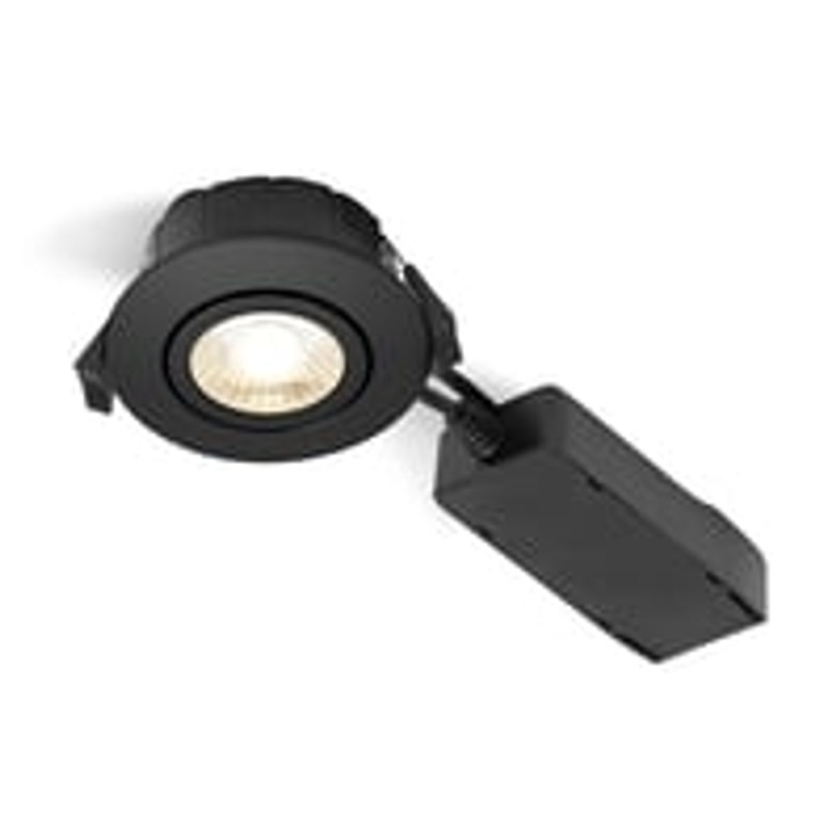 Nordtronic Low Profile ECO, LED indbygningsspot, 6W, 450lm, CRI>90, 4000K, sort (mat)