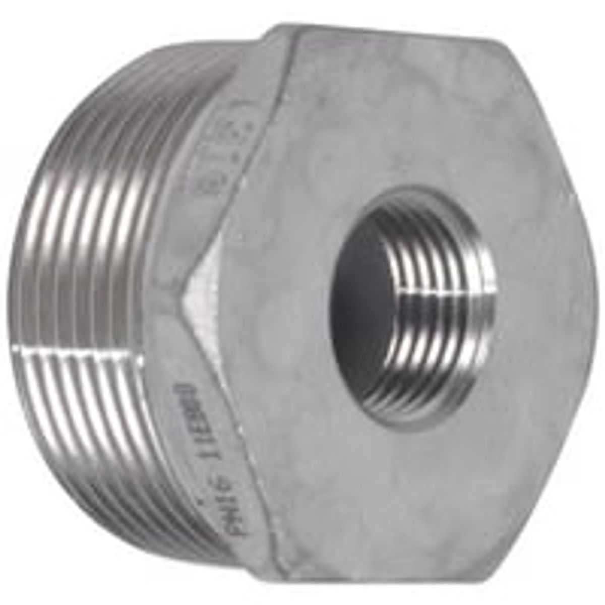 Nippelmuffe 2X1 1/2 aisi 316