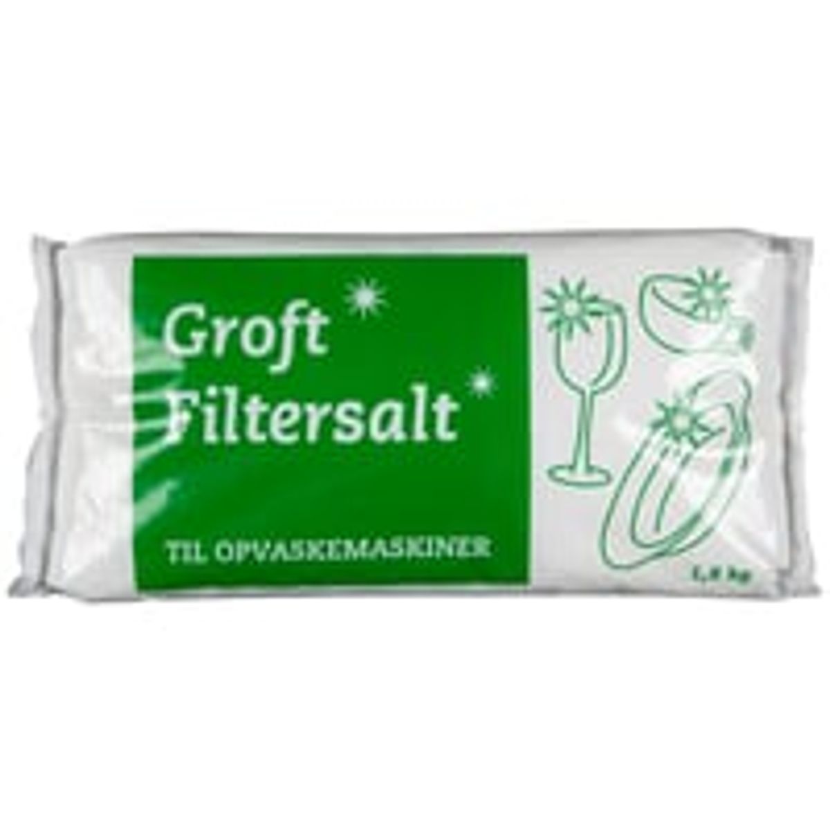 Filtersalt til opvaskemaskine, groft, 1,8 kg