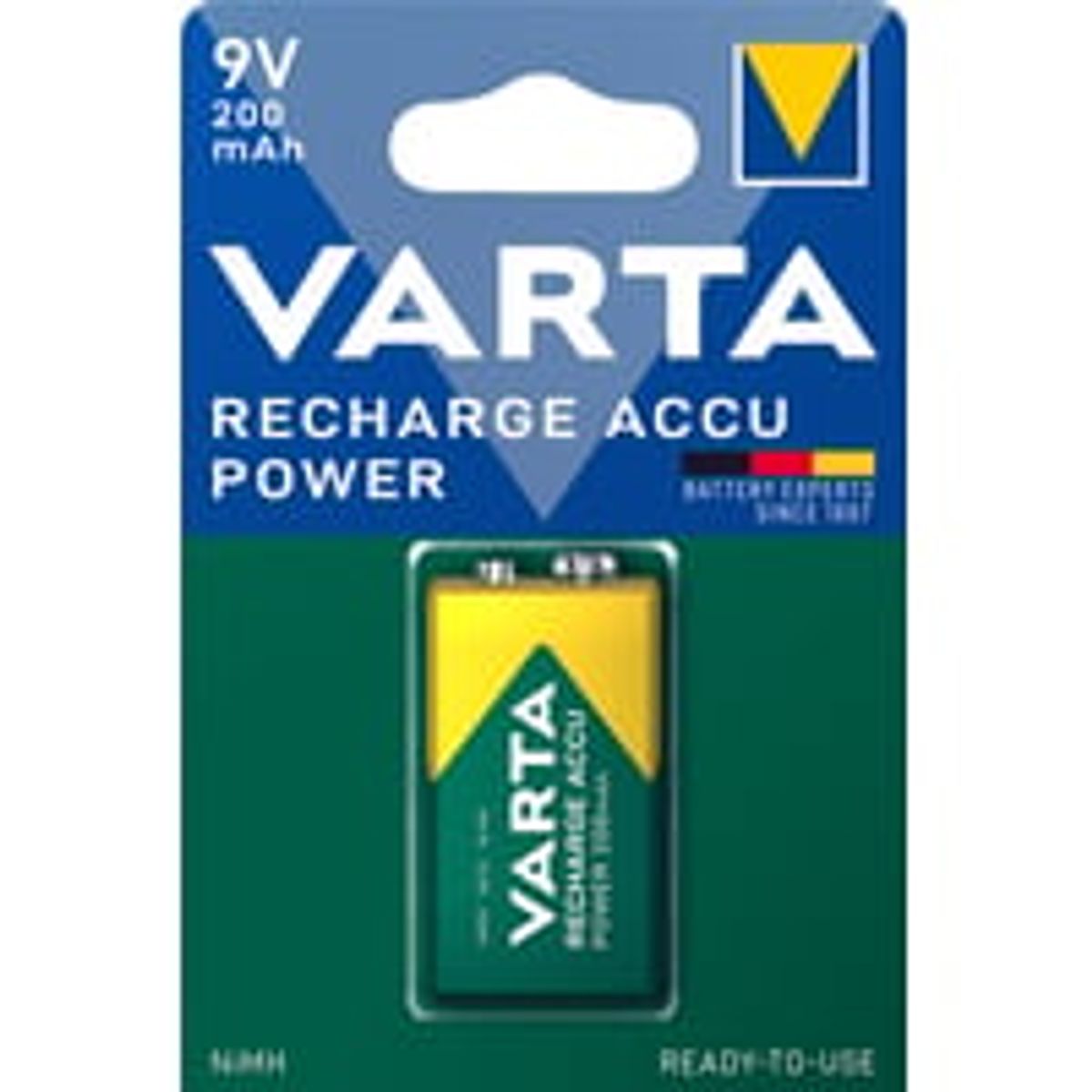 Varta batteri GENOPLADELIG 9V 200mAh 1-STK