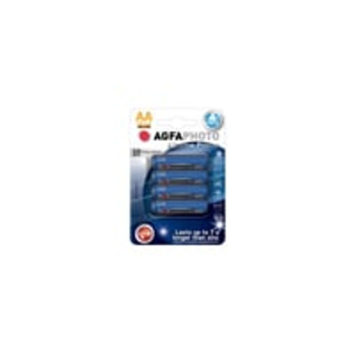 AA 4-pak AgfaPhoto batterier - Alkaline, 1,5V