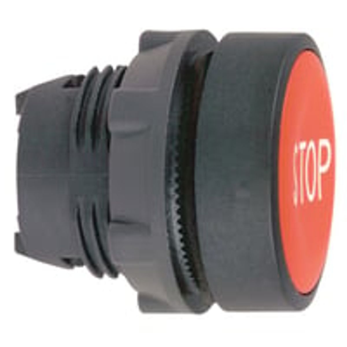 Trykknap, Rd, M. Stop, 22 mm, Schneider Electric