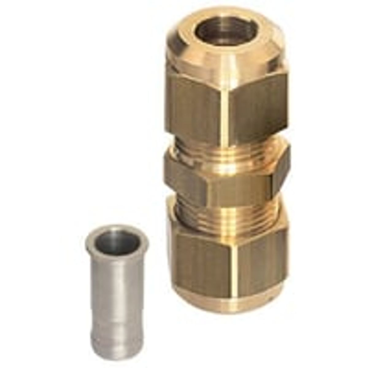 Sanha loddefri adapter, lige, 1/2" - 1/2"