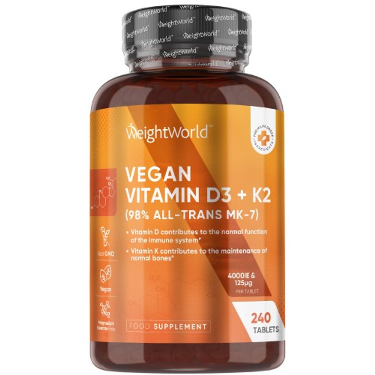 Vitamin D3 + K2 Tabletter