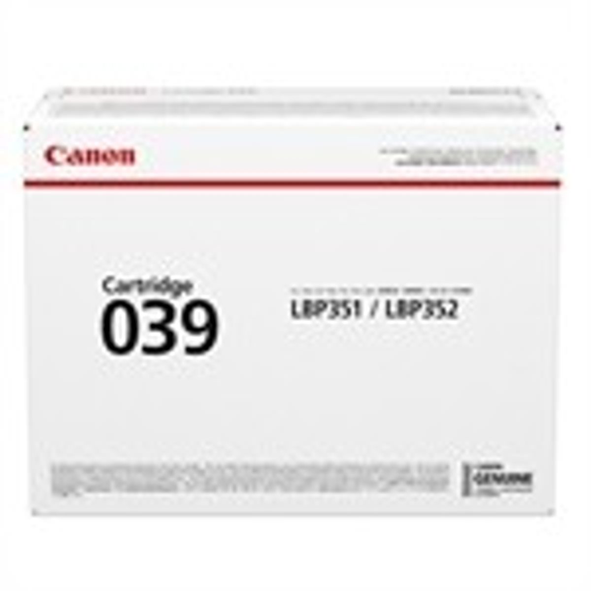 Canon CRG-039 Sort Lasertoner Original