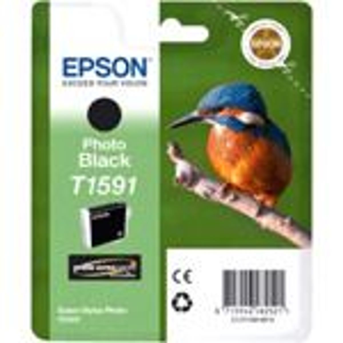 Epson T1591 Sort Blækpatron Original