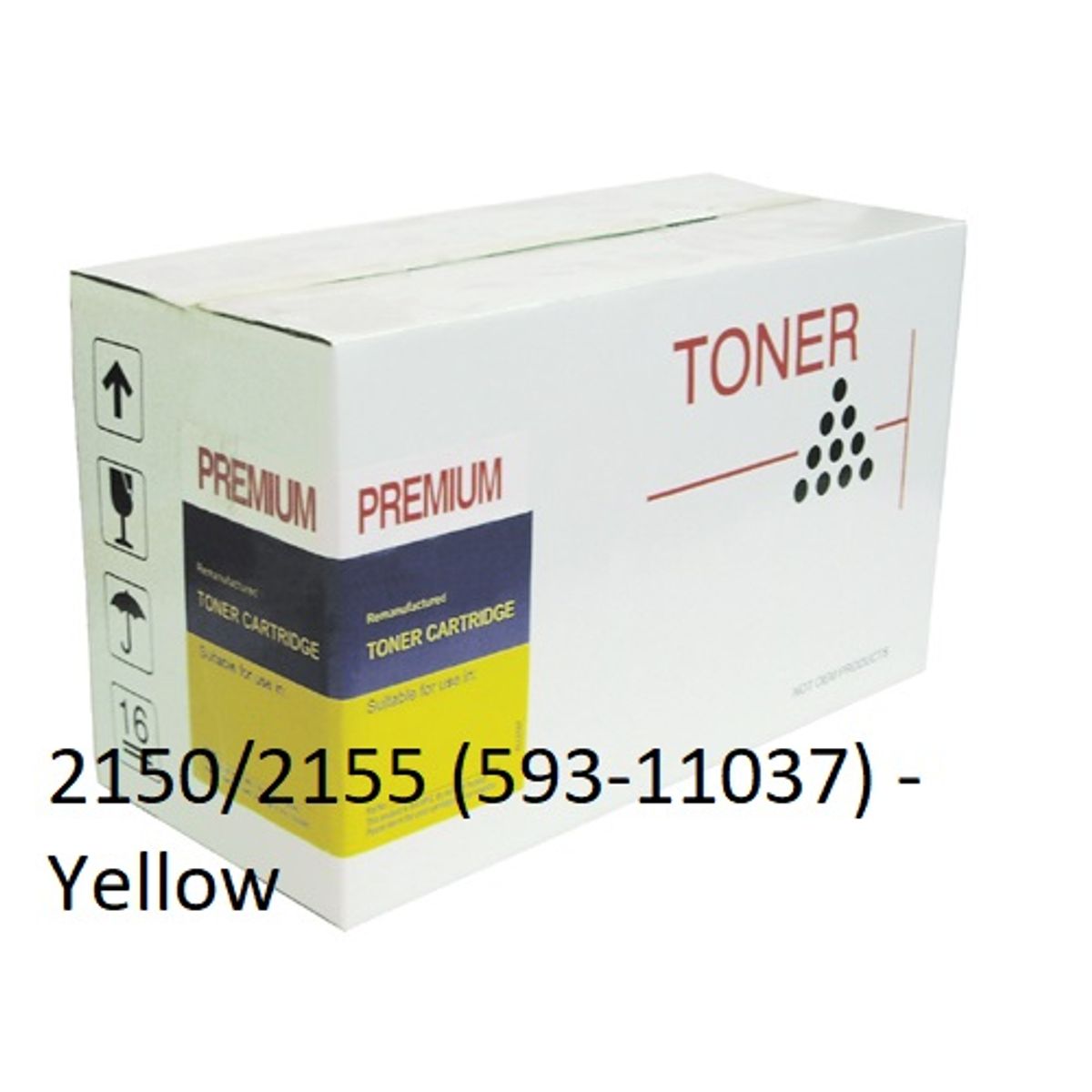 Dell 2150/2155 Yellow Toner Kompatibel