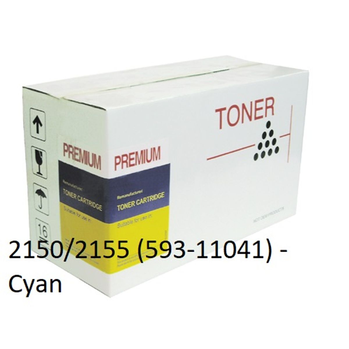 Dell 2150/2155 Cyan Toner Kompatibel