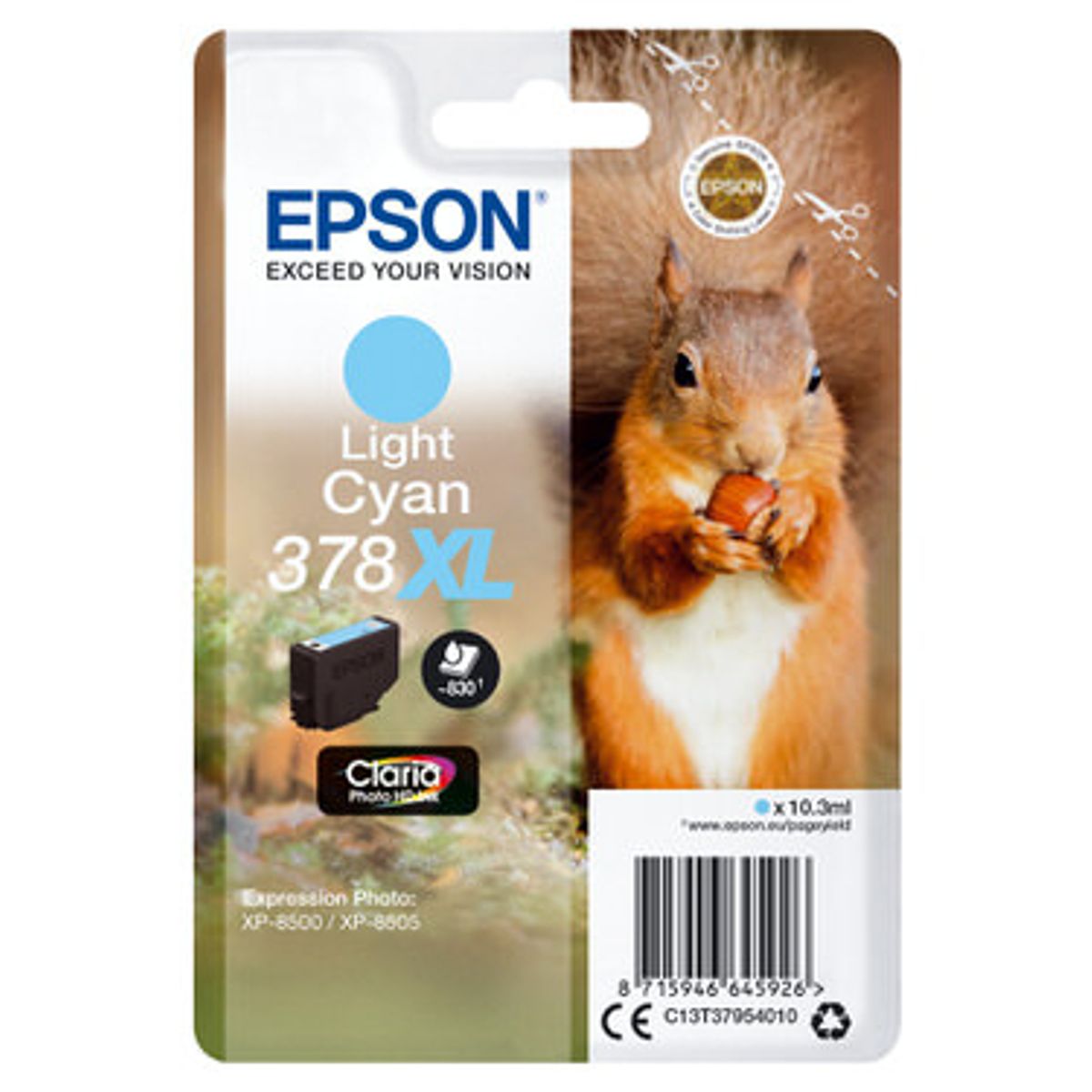 Epson 378XL Light Cyan Printerpatron Original